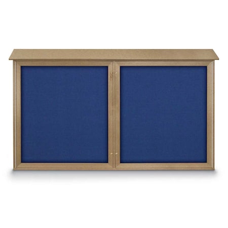 United Visual Products Open Faced Traditional Rounded Corkboard UV646ARC-BLACK-PEARL